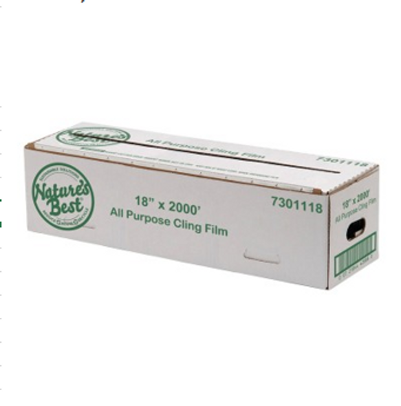 Nature’s Best Cling Film 18″ x 2,000′ Cutterbox