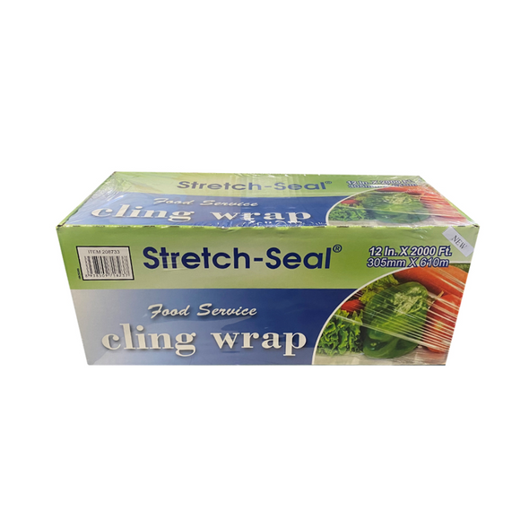 Stretch-Seal 12"x2000' 35 Gauge Cling Film Cutterbox (1/Each)