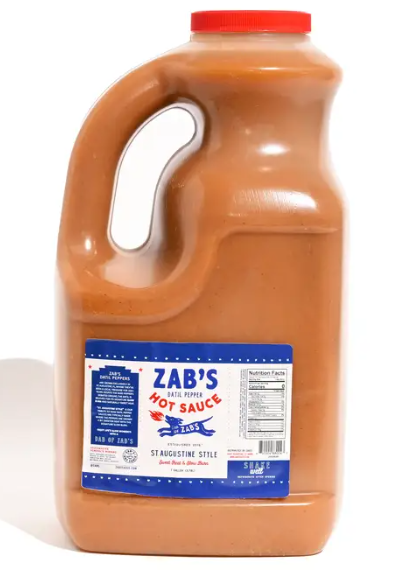 Zab's St. Augustine Style 1 Gallon Datil Pepper Hot Sauce (1/Each)