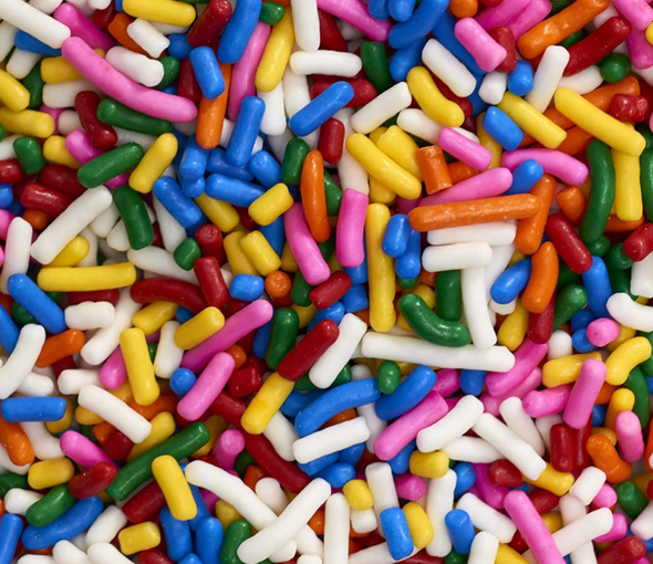 10 lb Rainbow Sprinkles / Jimmies (1/Each)