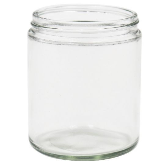 Straight Sided Flint Glass Jar, 9 oz, 70-400 Finish (12/Case)