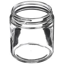 Straight Sided Flint Glass Jar, 4 oz, 58-400 Finish (24/Case)