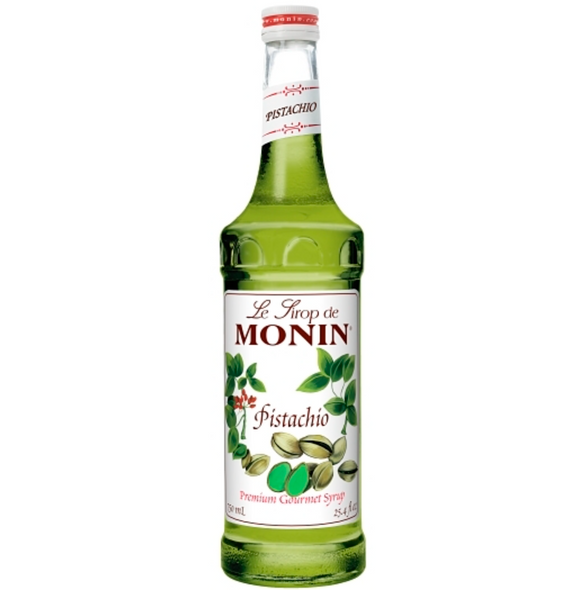 Monin Pistachio Syrup, 750ml Glass Bottle (1/Each)