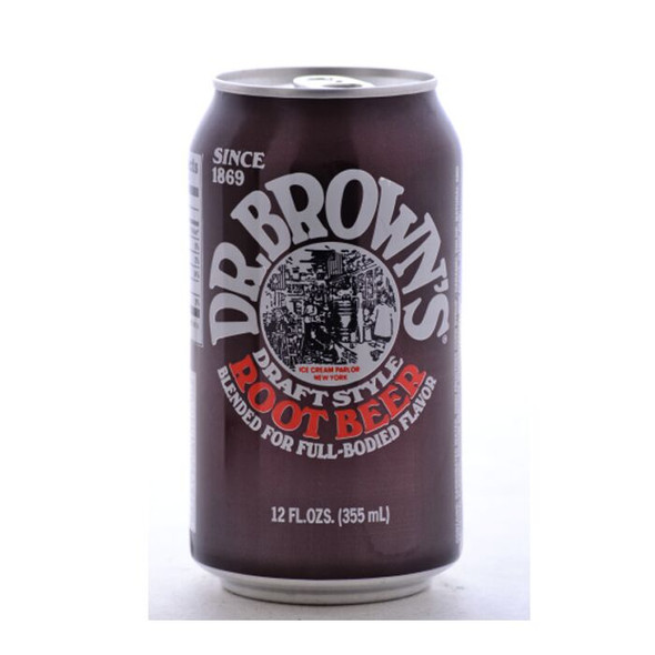 Dr Brown's Root Beer, 12 oz Cans (24/Case)