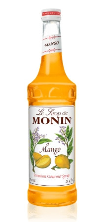 Monin Mango Syrup, 750ml Glass Bottle (1/Each)
