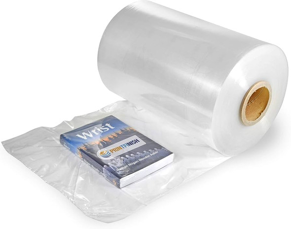 24"x3500' 75 Gauge Food Safe Polyolefin Centerfold Shrink Film Roll (1/Each)