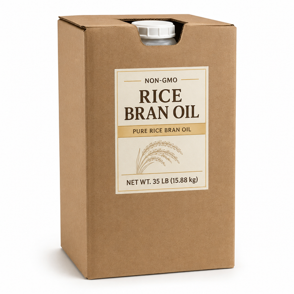 NON-GMO RICE BRAN OIL 35 LB (1/EA)