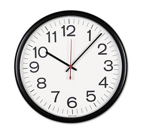 13.5" Shatter- & Weather-Resistant Wall Clock, 11381