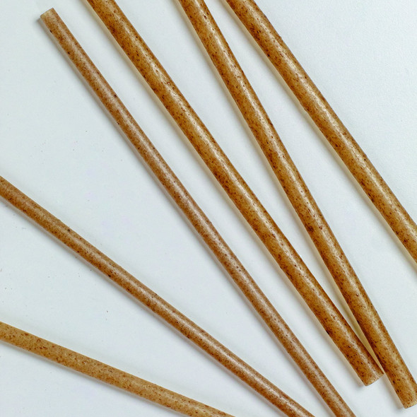 Greenprint 8.25" x 8mm Wrapped Natural Giant Agave Straws (1,200/Case) – Material Detail