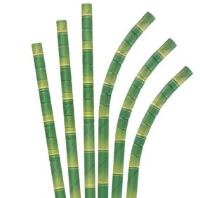 Aardvark 7.75" Eco-Flex Bamboo-Design Paper Straws (4,800/Case) – Product View