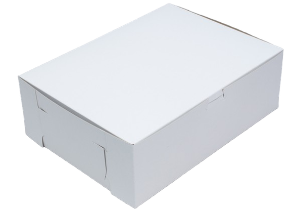 14x10x4" White Cake & Bakery Boxes (100/Case)