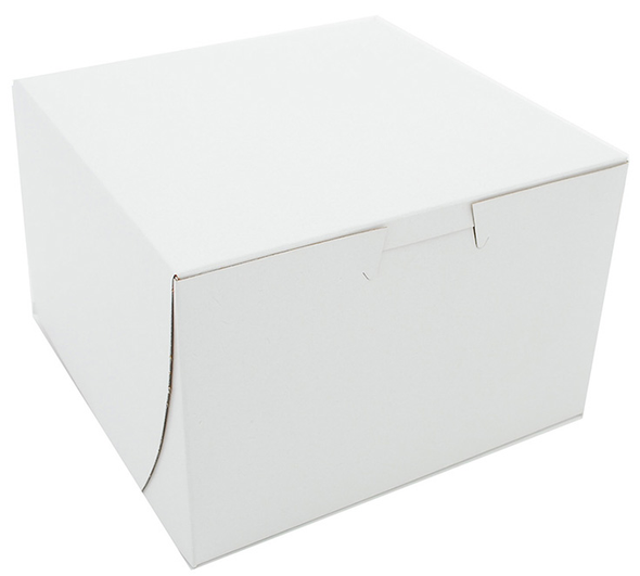 4x4x4" White Cake & Bakery Boxes (200/Case)