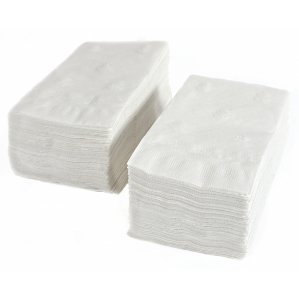 Dinner Napkins, 2 Ply White (3000/Case)