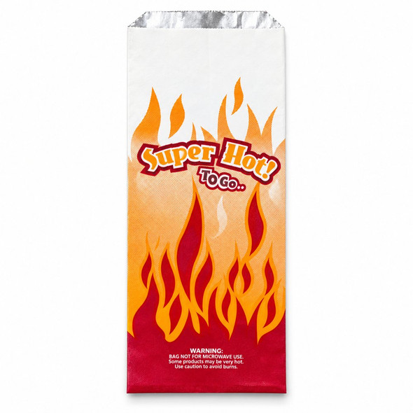 Quart Foil Hot Sacks, Super Hot Stock Print (250/Case)
