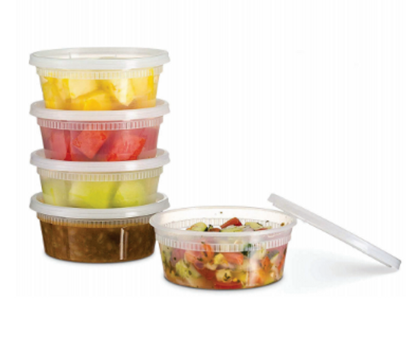 DeliCuBe DR-532-CB 32 oz Rectangular Heavy Duty Deli Container, Reusable  (200/Case)