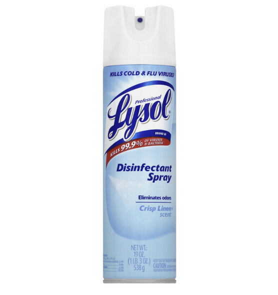 Lysol Professional Disinfectant Spray, Crisp Linen 19 oz (1/Each)