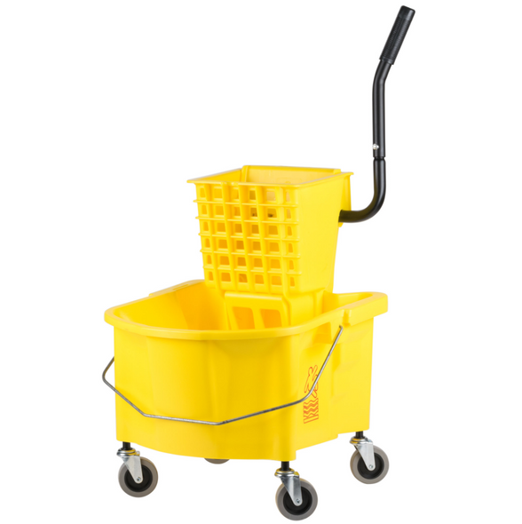 35 Quart Yellow Mop Bucket & Wringer Combo (1/Each)