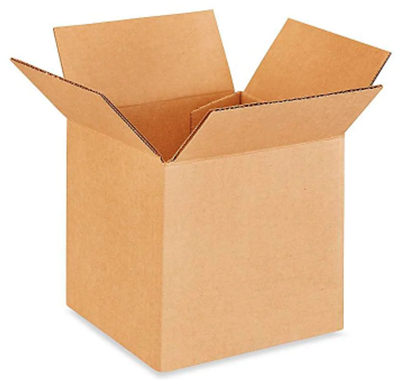 8x8x8" Kraft Corrugated Boxes (25/Bundle)