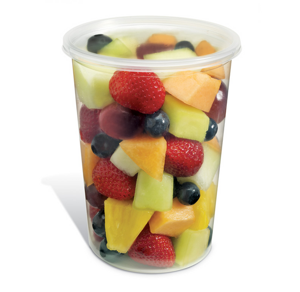 Yocup Company: KR 32 oz / 4 x 7.4 x 2.6 Clear PET Plastic