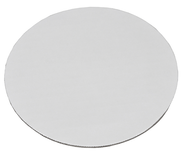 10" Round Cake Circle Boards, Corrugated, White (100/Case)