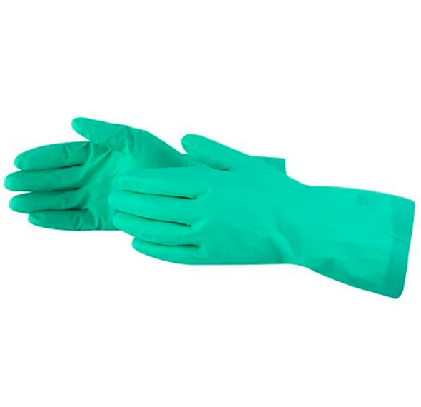 Green Nitrile Chemical Resistant Gloves, 13", 15 Mil, Large (12 Pairs/Pack)