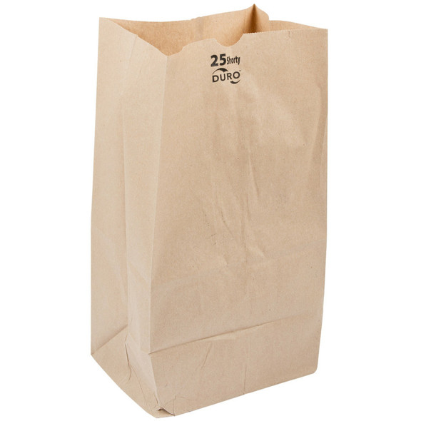 #25 Shorty Paper Grocery Bag Natural Kraft (500/Bundle)