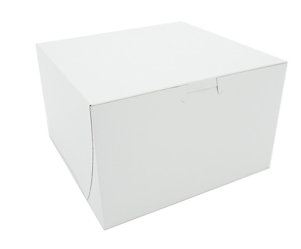 8x8x5" White Bakery Cake Box (100/Case)