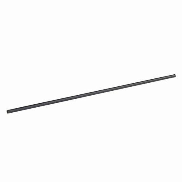 5.75" Black Unwrapped Compostable Cocktail Straw, 24 Packs of 500 (12,000/Case)