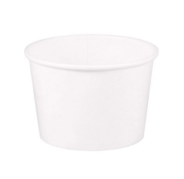 5 oz White Paper Food Container, 87mm (1000/Case)
