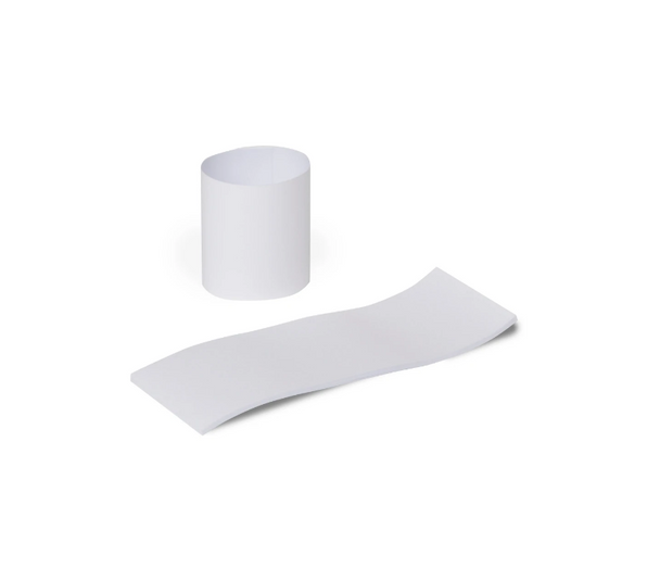 White Napkin Bands, Self-Adhesive (2500/Pack)