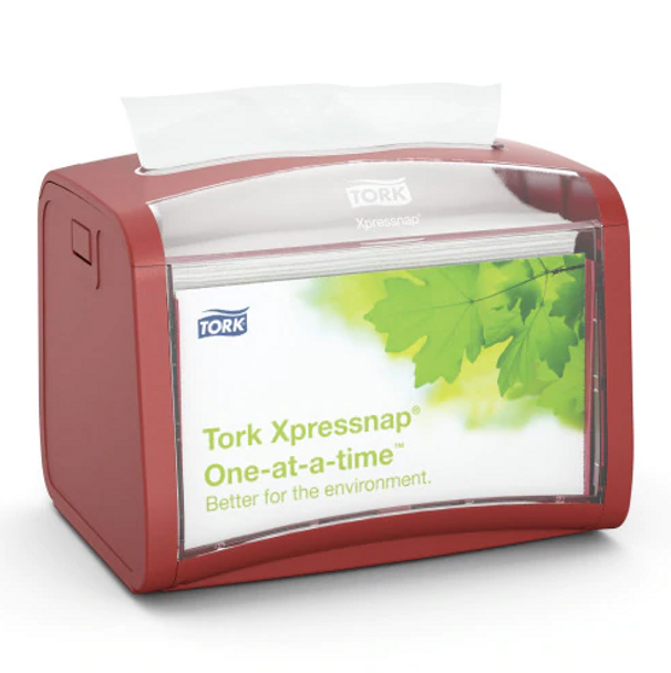 Tork 6236000 Red Signature Edition Dispenser for Interfold Napkins (1/Each)