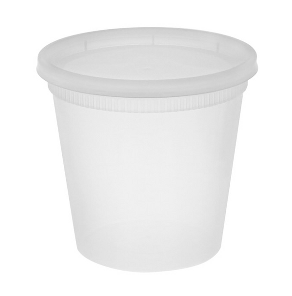 24 oz Heavy Duty Deli Cup w/ Lid (240/Case)