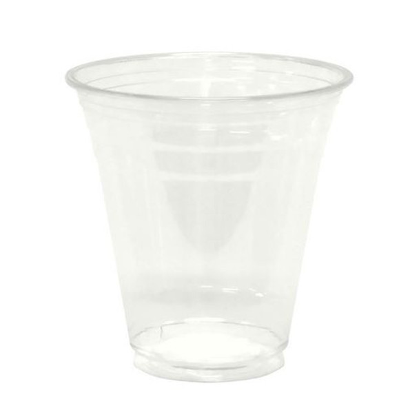 Earth 12 oz Squat Plain Compostable PLA Clear Cup, 98mm (1000/Case)