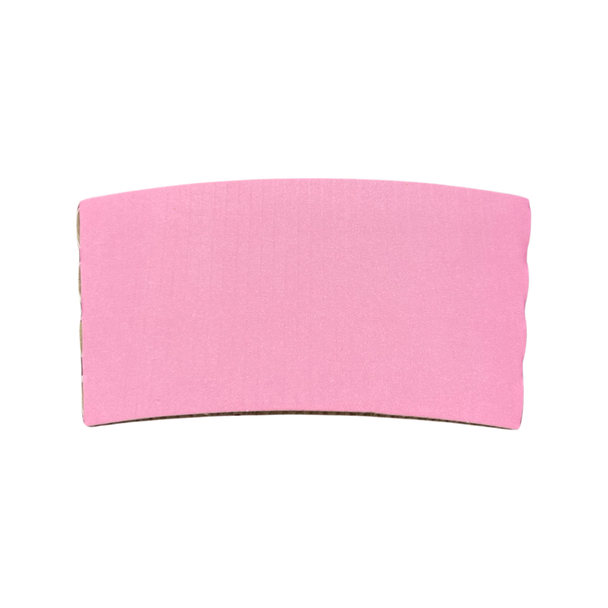 Solex pink coffee sleeve, front detail