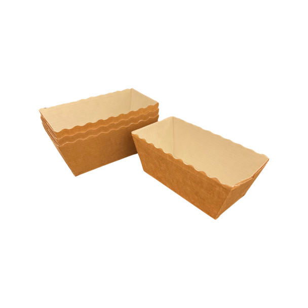 3.125x1.56" 3.8 oz Ovenable Mini Loaf Mold, Microcorrugated (1350/Case)