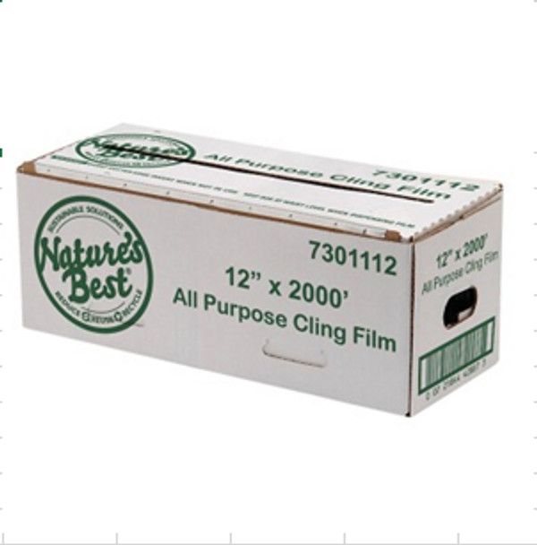 Nature’s Best Cling Film 12″ x 2,000′ Cutterbox