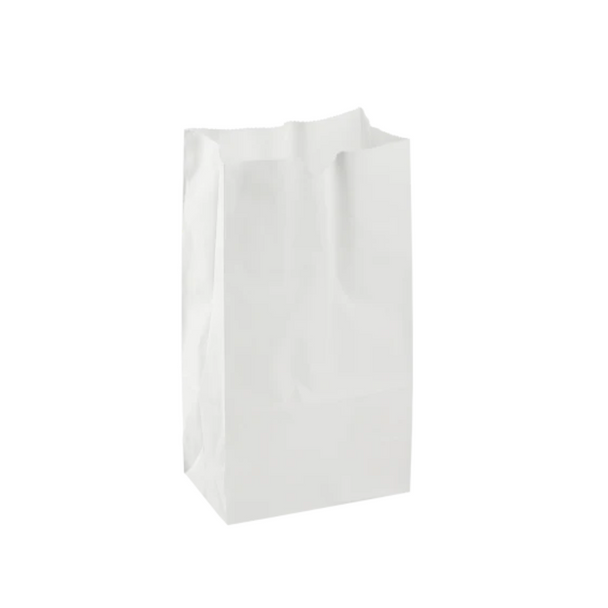 #4 White Paper Grocery Bag, 4 Packs of 500 (2000/Case)