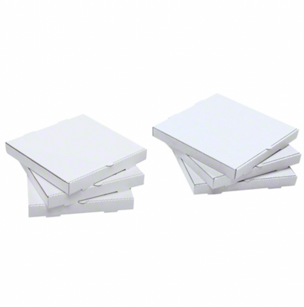 10" Plain White Pizza Box (50/Case)