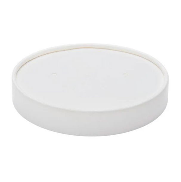 96mm Vented Paper Lid for 96mm 6/8/10/12/16 oz Paper Food Containers (1000/Case)