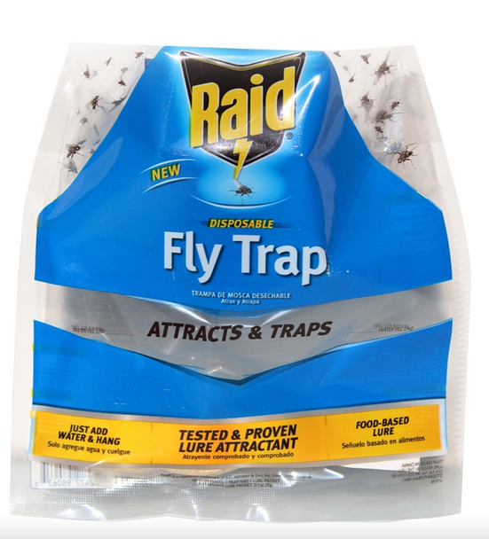 Raid Disposable Bag Hanging Fly Trap (6/Case)