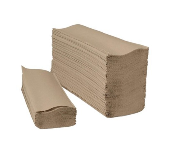 Natural Kraft Multifold Paper Towels, 16 Packs of 250 (4000/Case)