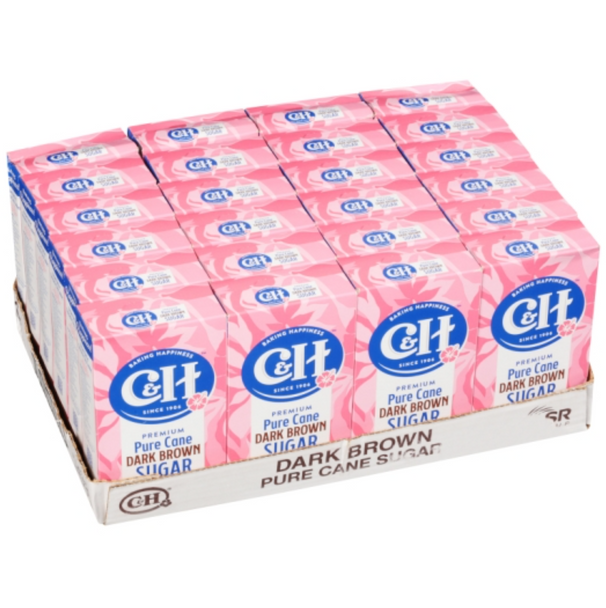 C&H Dark Brown Sugar 1 lb Box (24/Case)
