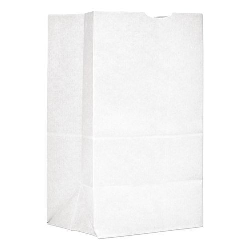 #20 Shorty Squat White Grocery Bags (500/Bundle)