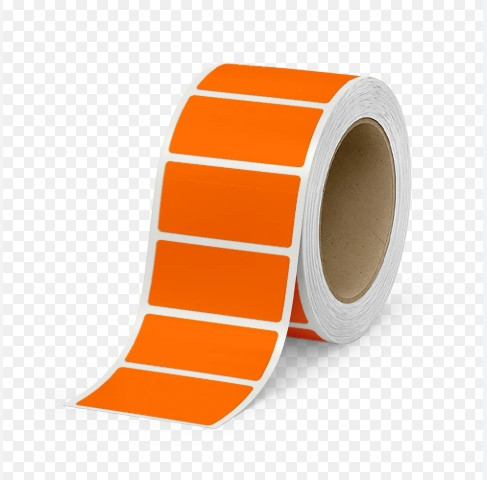 THL137RG 4x2" Orange Thermal Transfer Labels, 3" Core (12,000/Case)