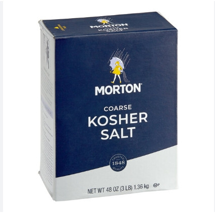 Morton Coarse Kosher Salt, 3 lb Box (12/Case)