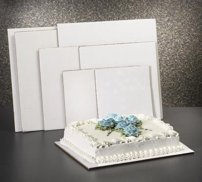 White Single Wall Full Sheet Cake Pads (100/Case)