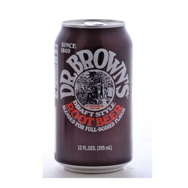 Dr Brown's Root Beer, 12 oz Cans (24/Case)