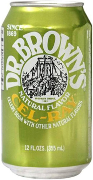 Dr Brown's Cel-Ray Soda, 12 oz Cans (24/Case)