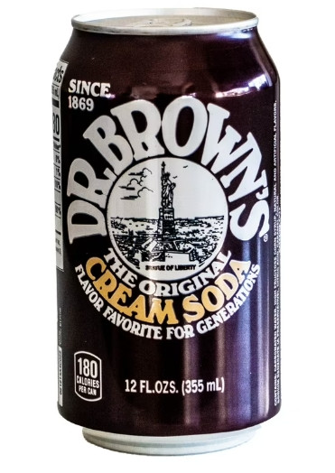 Dr Brown's Cream Soda, 12 oz Cans (24/Case)