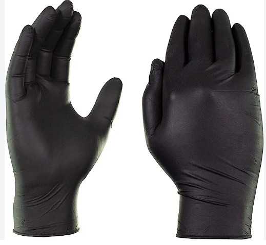 X-Large Black Vinyl Powder-Free Gloves (1,000/Case)
